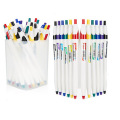 Großhandel Kugelschreiber 6 Körperfarben Blue Tinte Werbeballpoint Stift mit Logo -Schulmaterialien